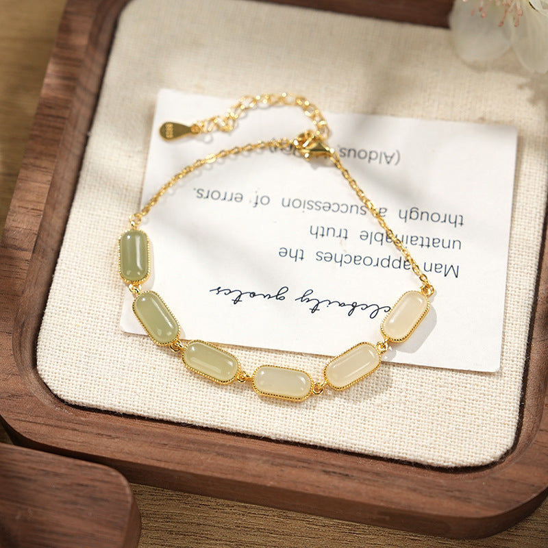 Hetian Jade Bracelet for Women Balance Healing by Tinkers