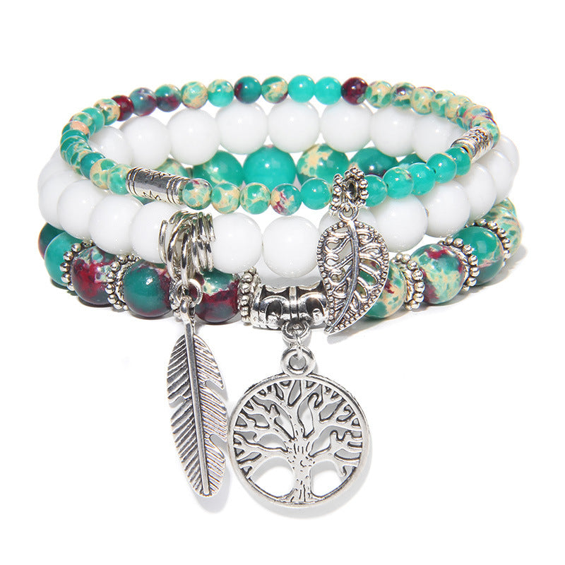 Handcrafted Turquoise Tree of Life Bracelet by Tinkers for Women's Healing