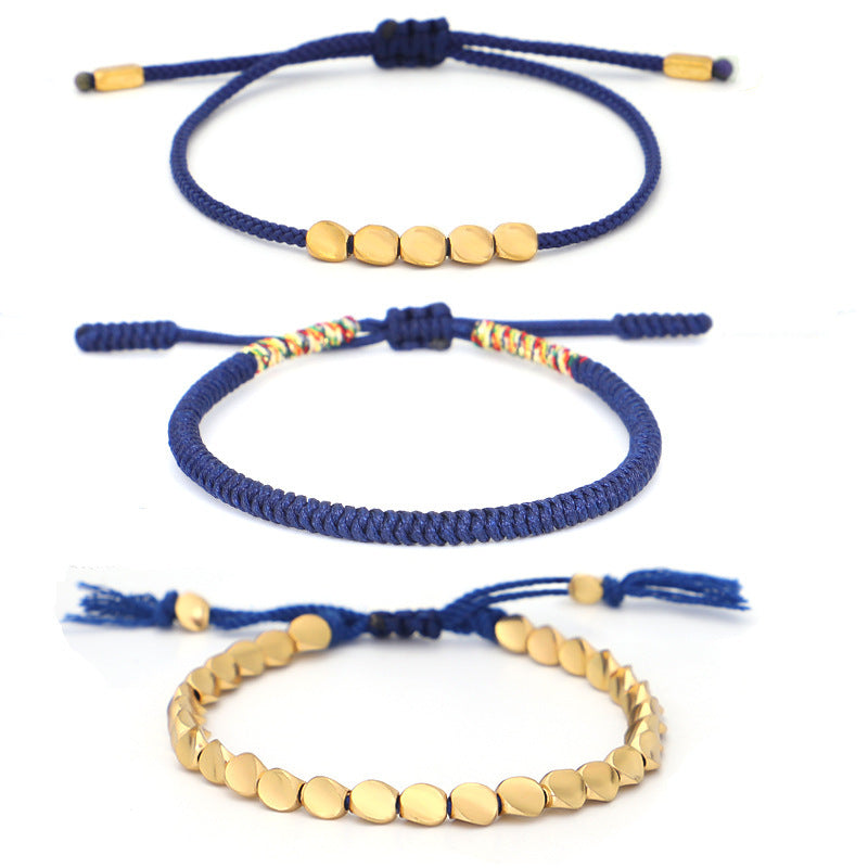 Handcrafted Navy Bracelet For Men Balance By Tinkers