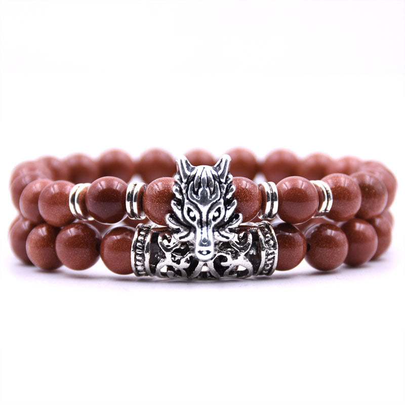 Natural Lava Stone Bracelet for Men Protection by Tinkers