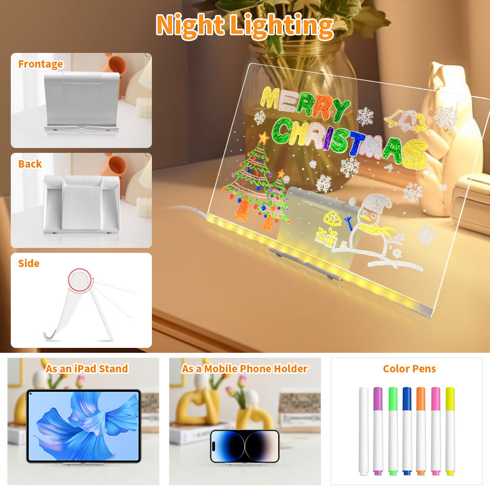 Elite LED Acrylic Drawing Board for Kids' Creative Nights