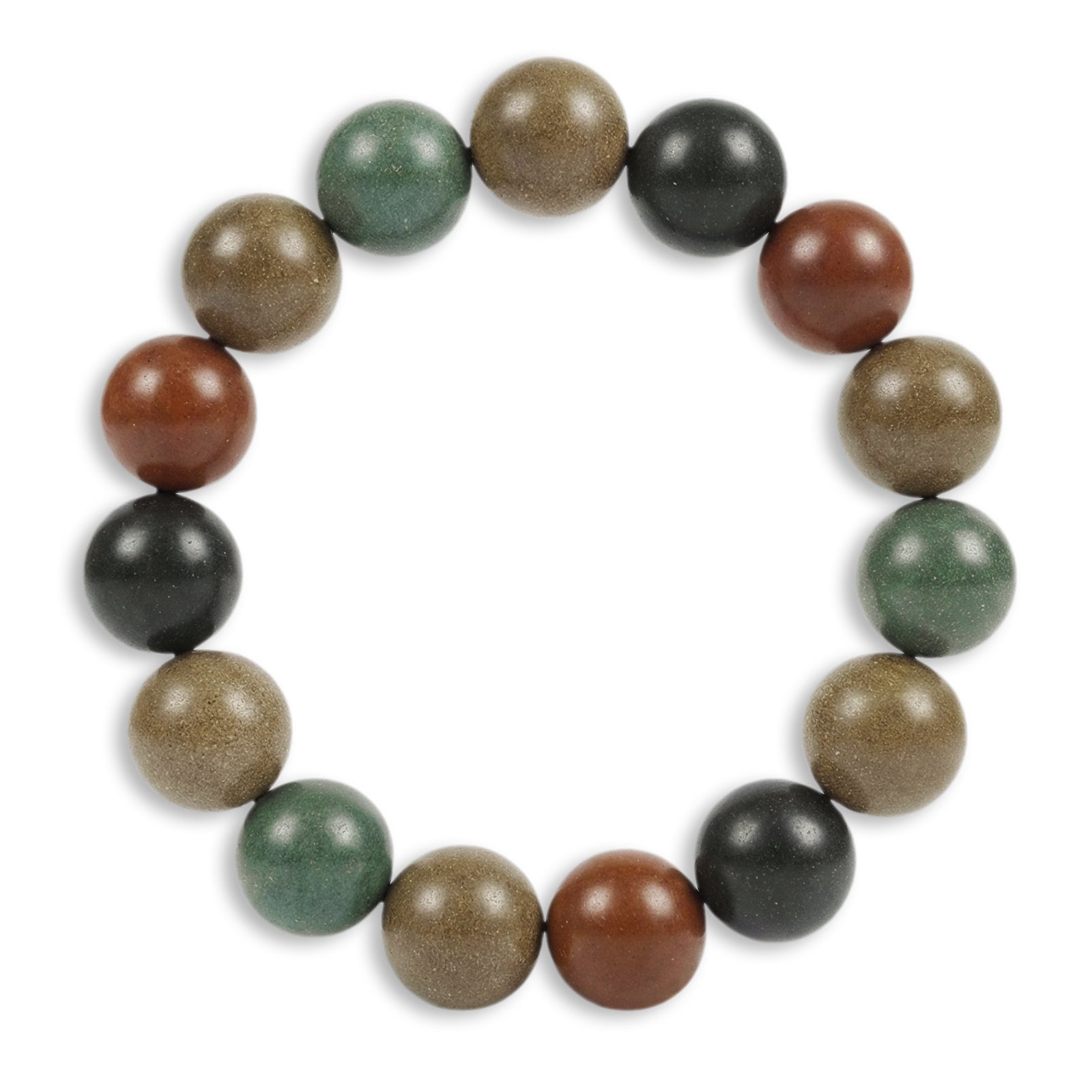 TCM Herbal Wood Bracelet — Sandalwood, Agarwood & Herb