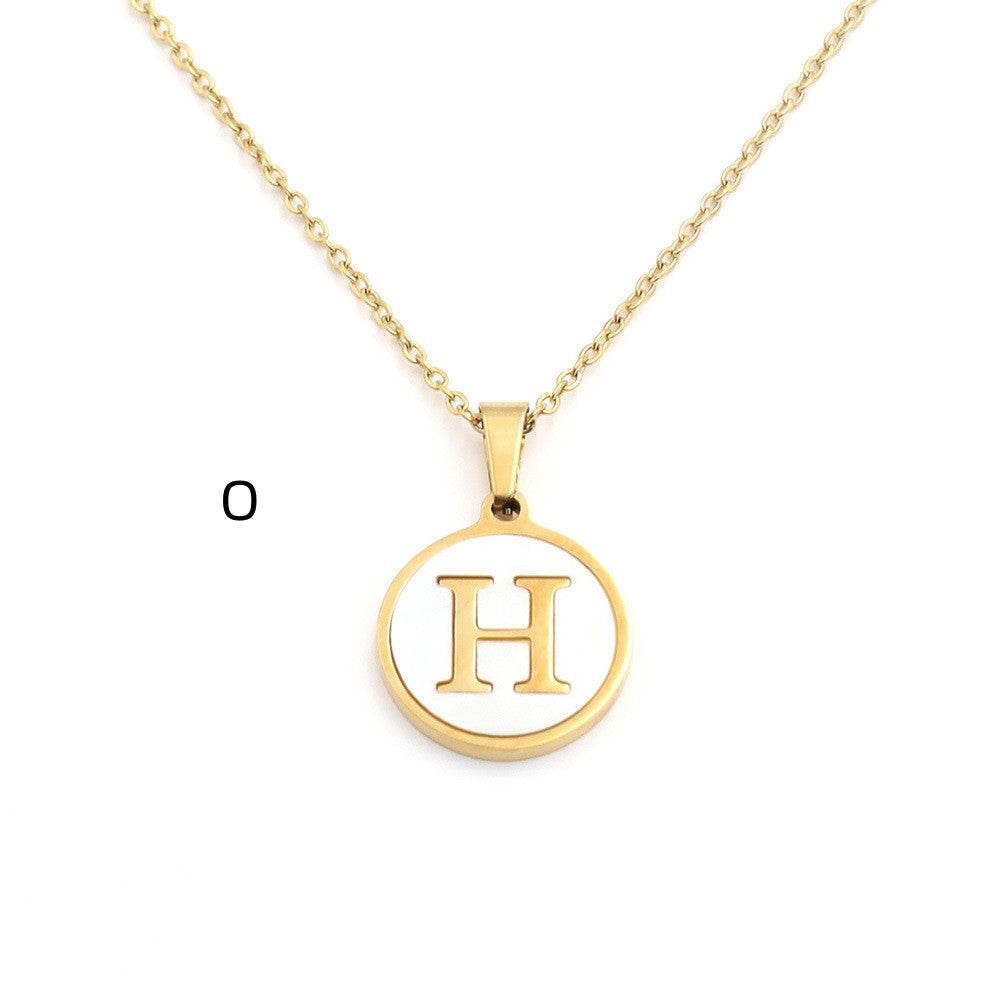 Handcrafted Natural Stone Alphabet Pendant by Tinkers for Empowerment