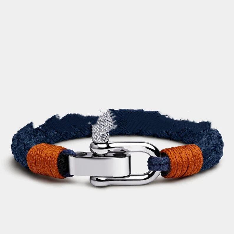 Hematite Protection Calm Nautical Minimalist Bracelet Unisex