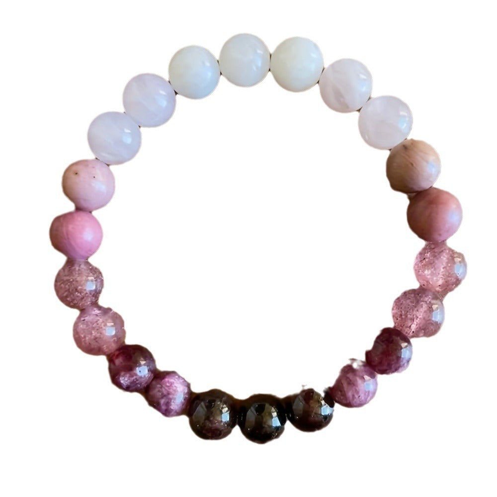 Tinkers Peach Blossom Natural Stone Bracelet For Women Exclusive - 0