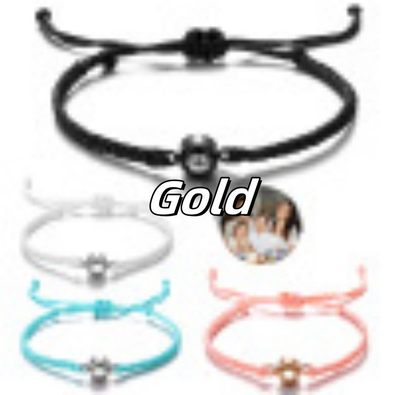 Tinkers Customized Circle Photo Projection Bracelet Adjustable - Apparel & Accessories > Jewelry > Bracelets 0