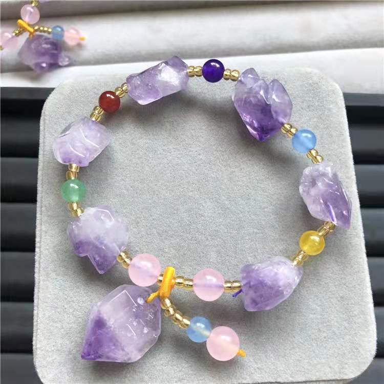 Tinkers Tinkers Amethyst Bead Bracelet Travel Collection Exclusive - 0