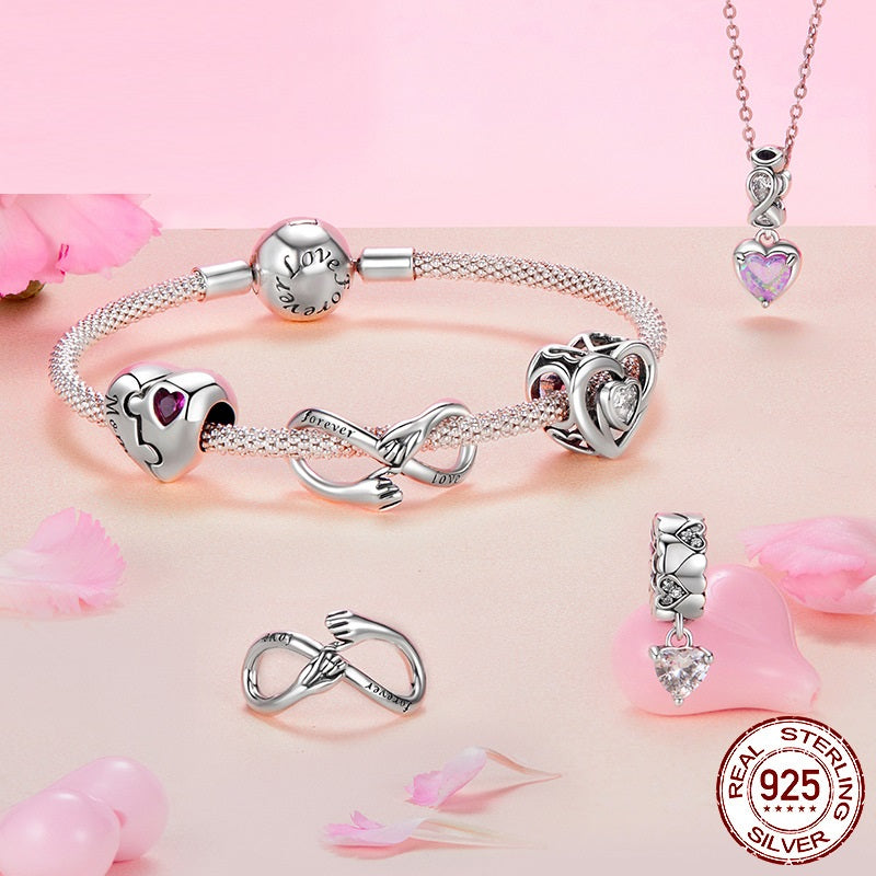 Artisan Handcrafted Silver Heart Bracelet for Eternal Love by Tinkers