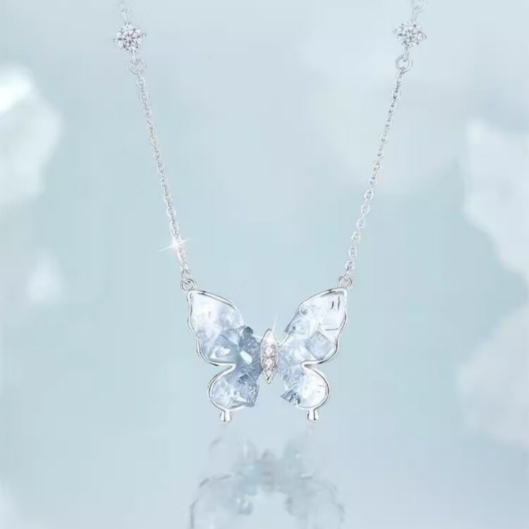 Bingyu Schmetterling Leichte Luxus-Schlüsselbeinkette