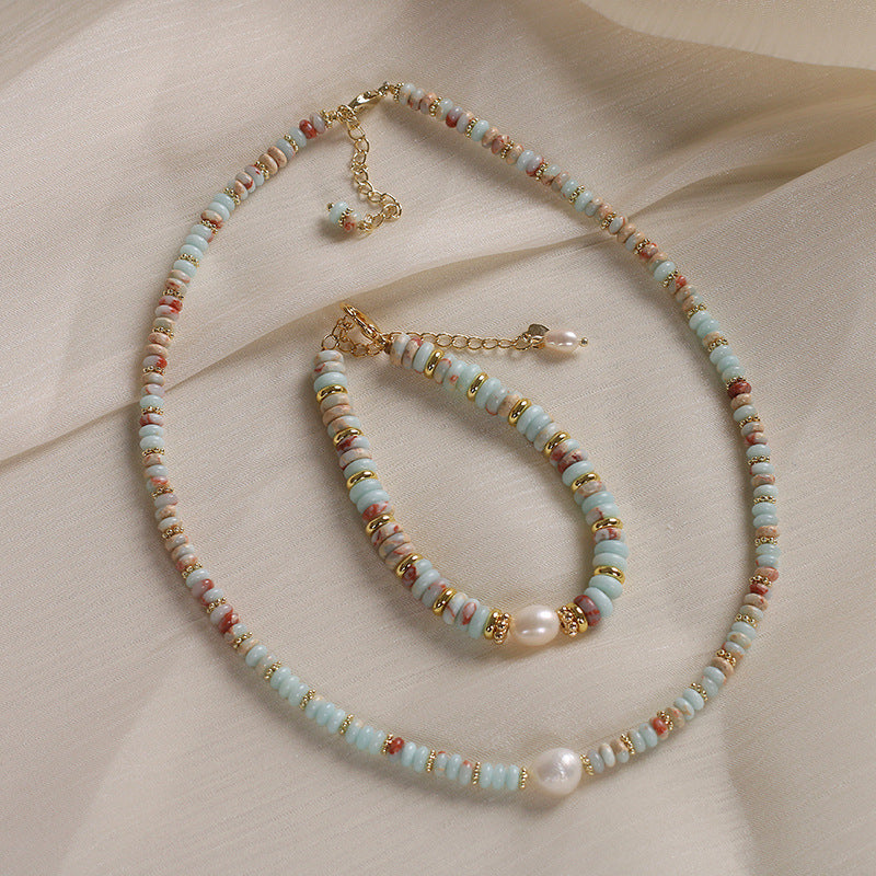 Natural Shoushan Stone Balance Bracelet for Women By Tinkers