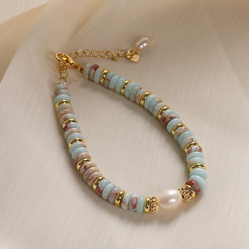 Natural Shoushan Stone Balance Bracelet for Women By Tinkers