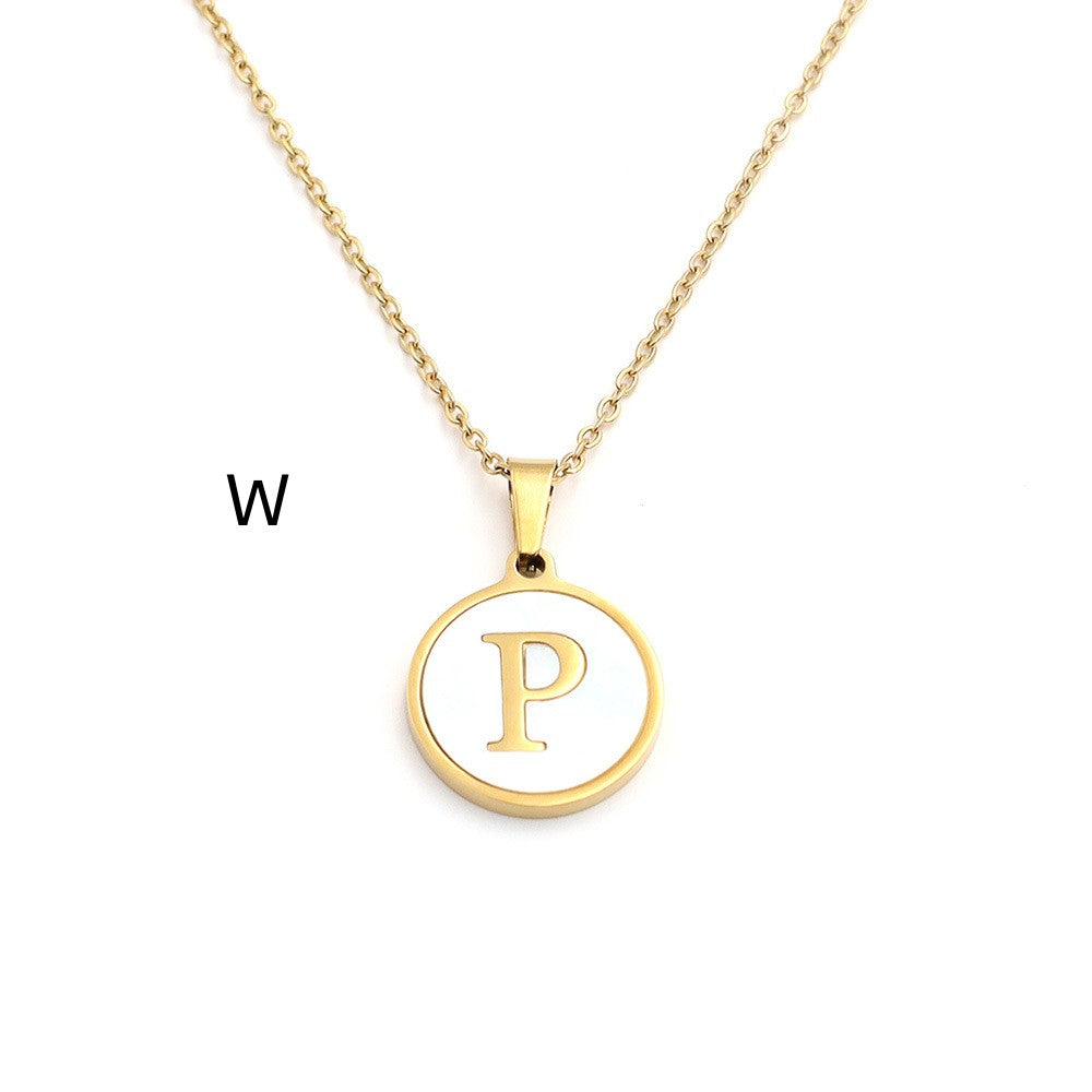 Handcrafted Natural Stone Alphabet Pendant by Tinkers for Empowerment