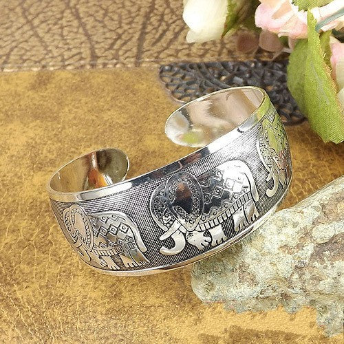 Tibetan Elephant Gemstone Bracelet Protection Women