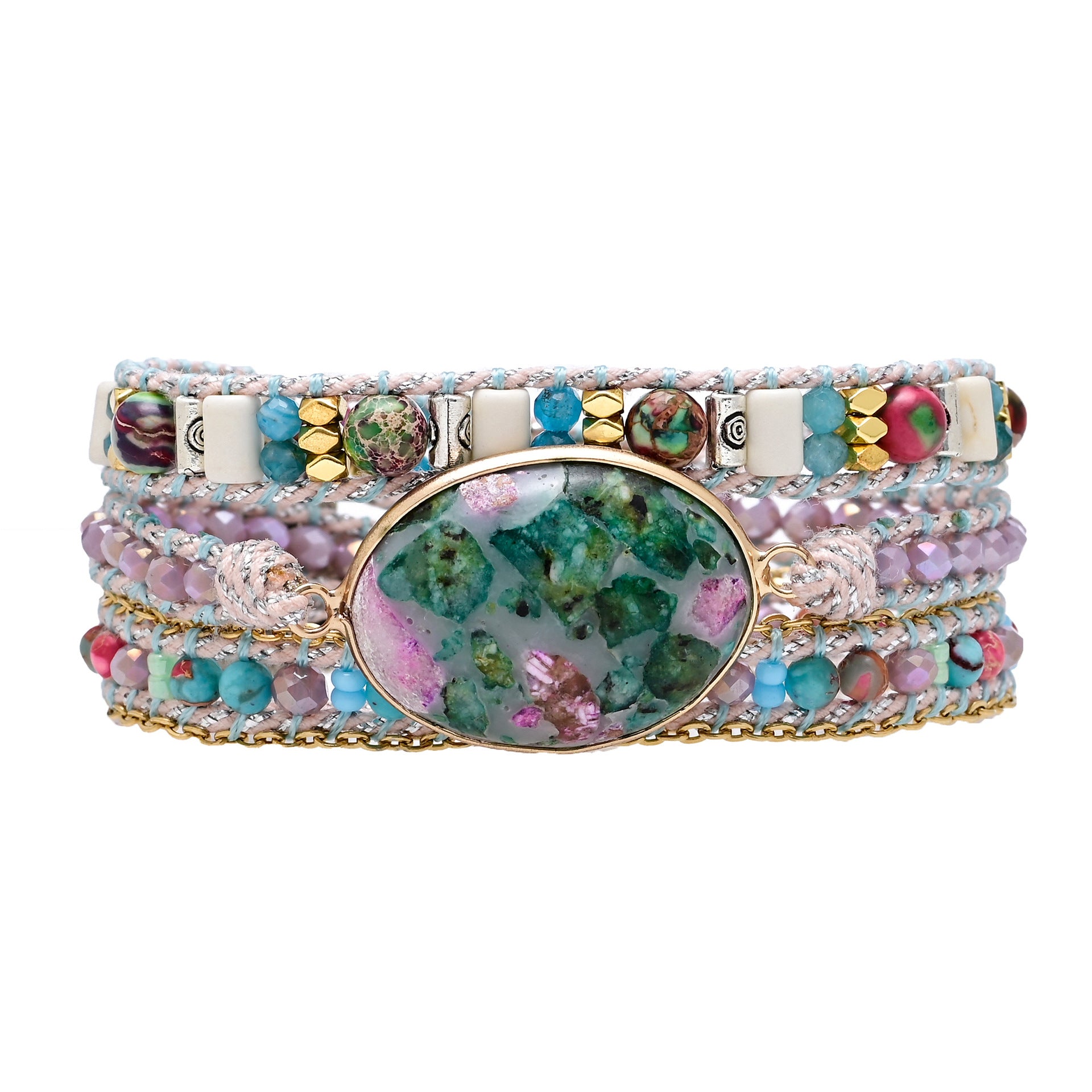 Elegant Handcrafted Natural Stone Bead Bracelet for Women's Healing and Balance by Tinkers