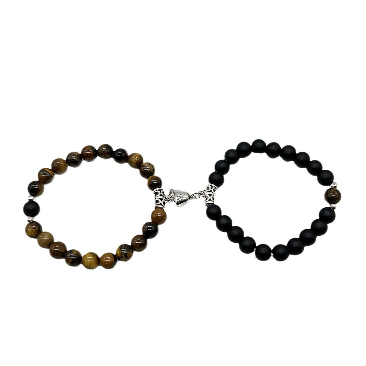 Tinkers White Turquoise Limited Handcrafted Heart Couple Bracelet - 0