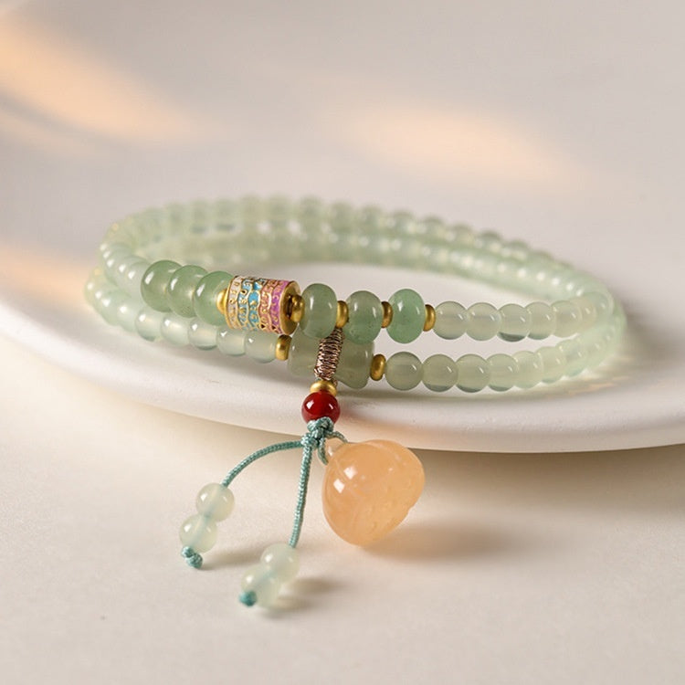 New Chinese Style Beaded Lucky Bamboo Bracelet For Women