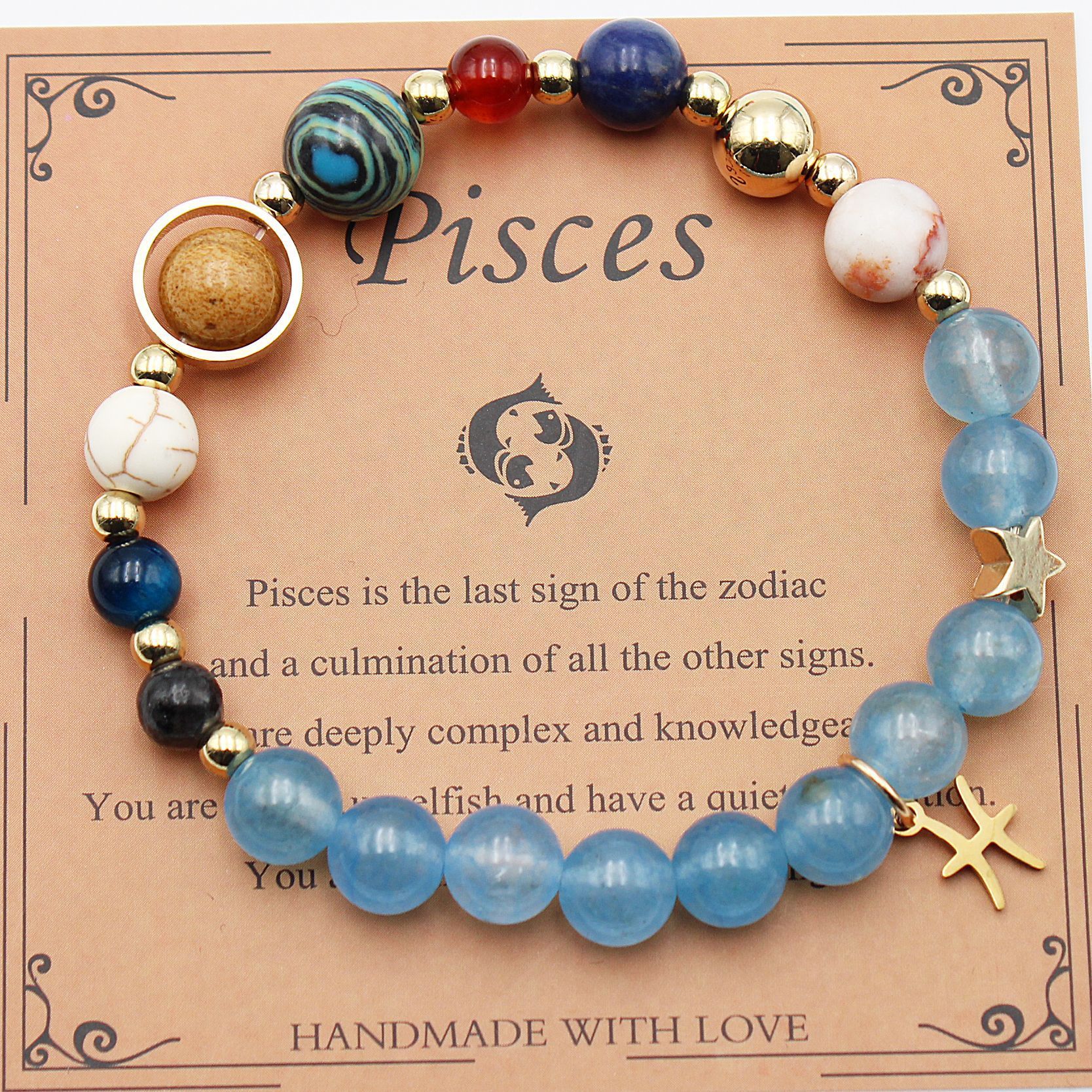 Tinkers Twelve Constellations Natural Stone Bracelet Zodiac Edition - 0