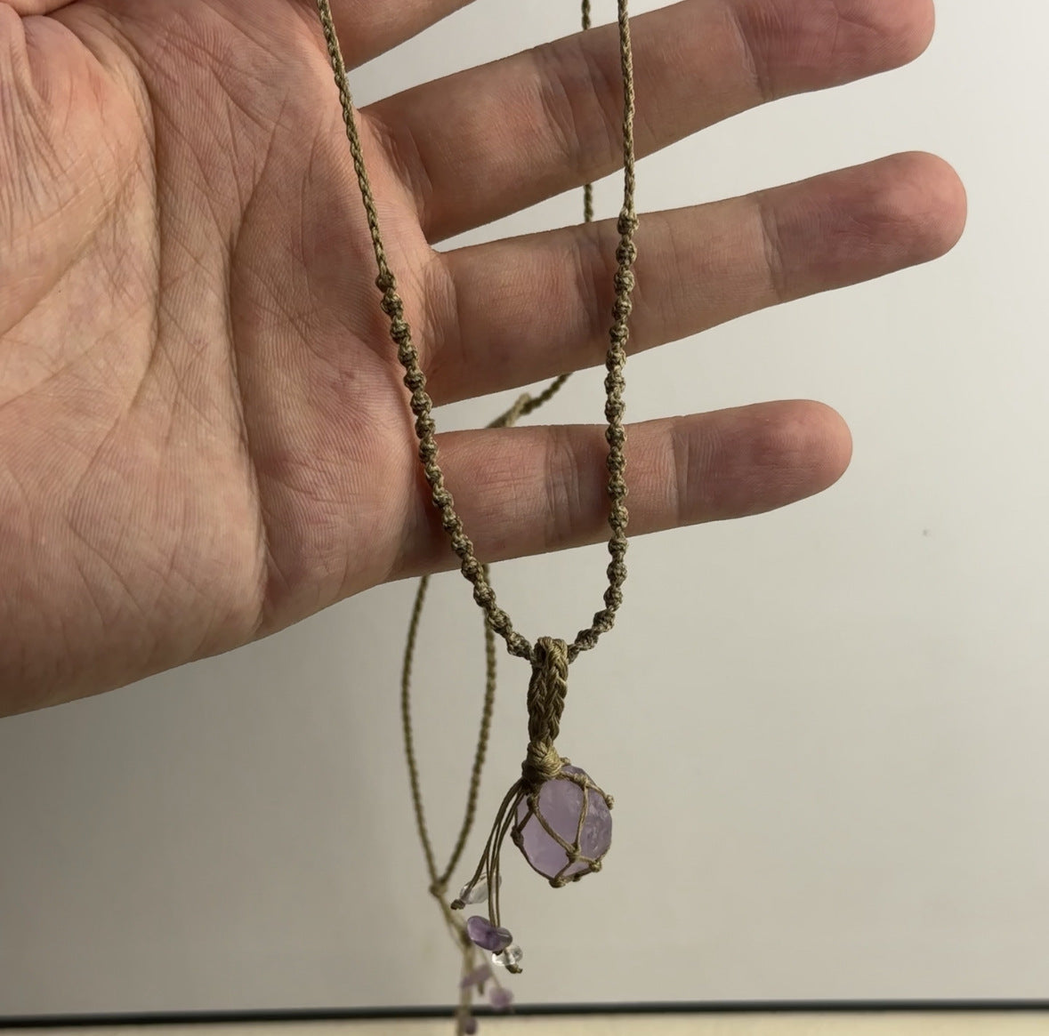 Handcrafted Labradorite Moonstone Necklace for Intuitive Protection by Tinkers