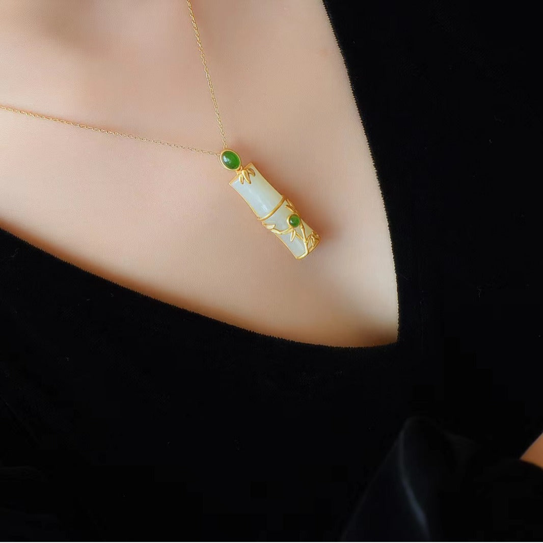 Lucky Bamboo Pendant Necklace By Tinkers - Spiritual Energy
