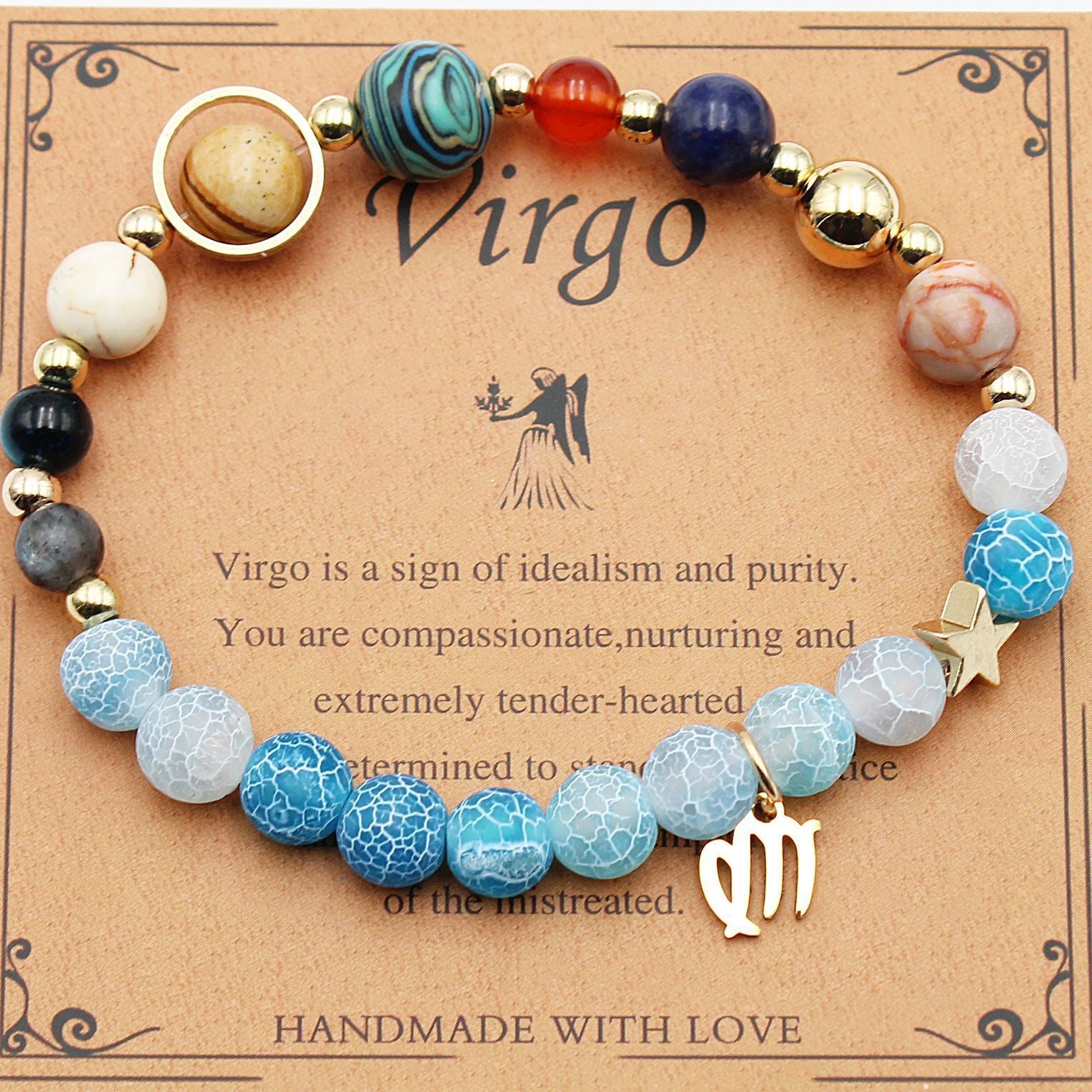 Tinkers Twelve Constellations Natural Stone Bracelet Zodiac Edition - 0