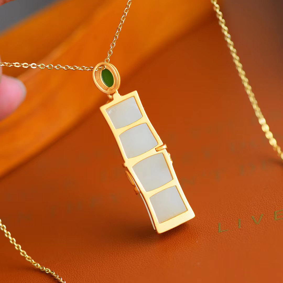 Lucky Bamboo Pendant Necklace By Tinkers - Spiritual Energy