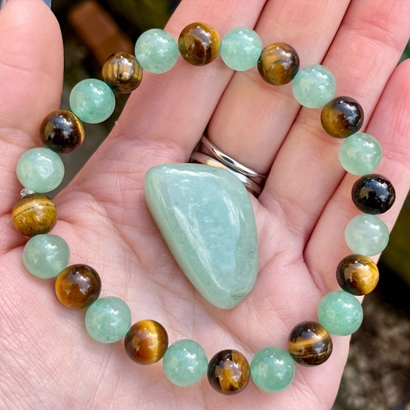 Tinkers Tiger Eye Beaded Bracelet 8mm Unisex Elegance Collection - 0