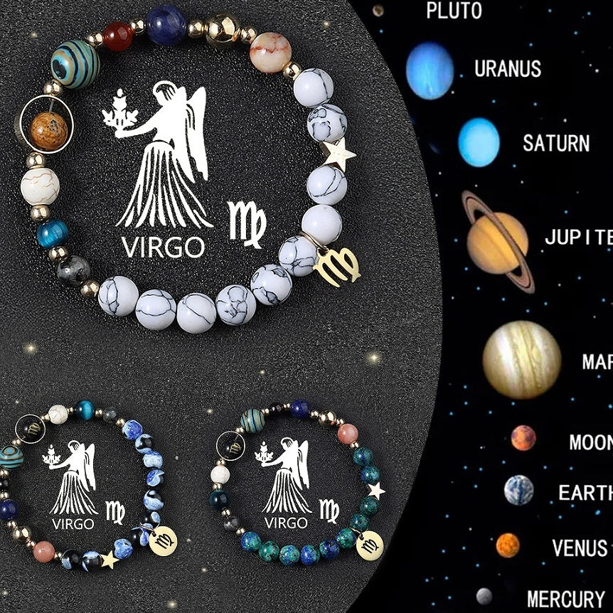 Zodiac Crystal Energy Bracelets