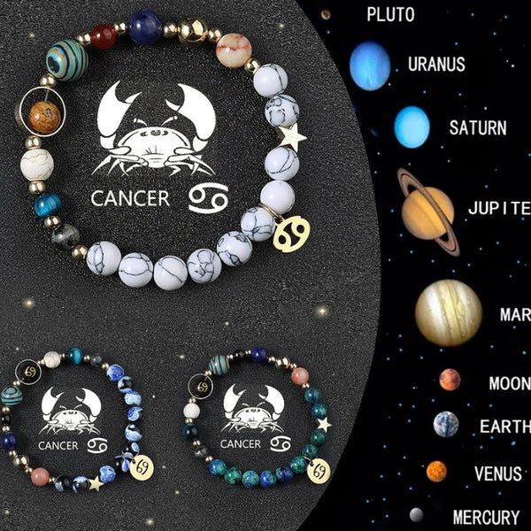 Zodiac Crystal Energy Bracelets