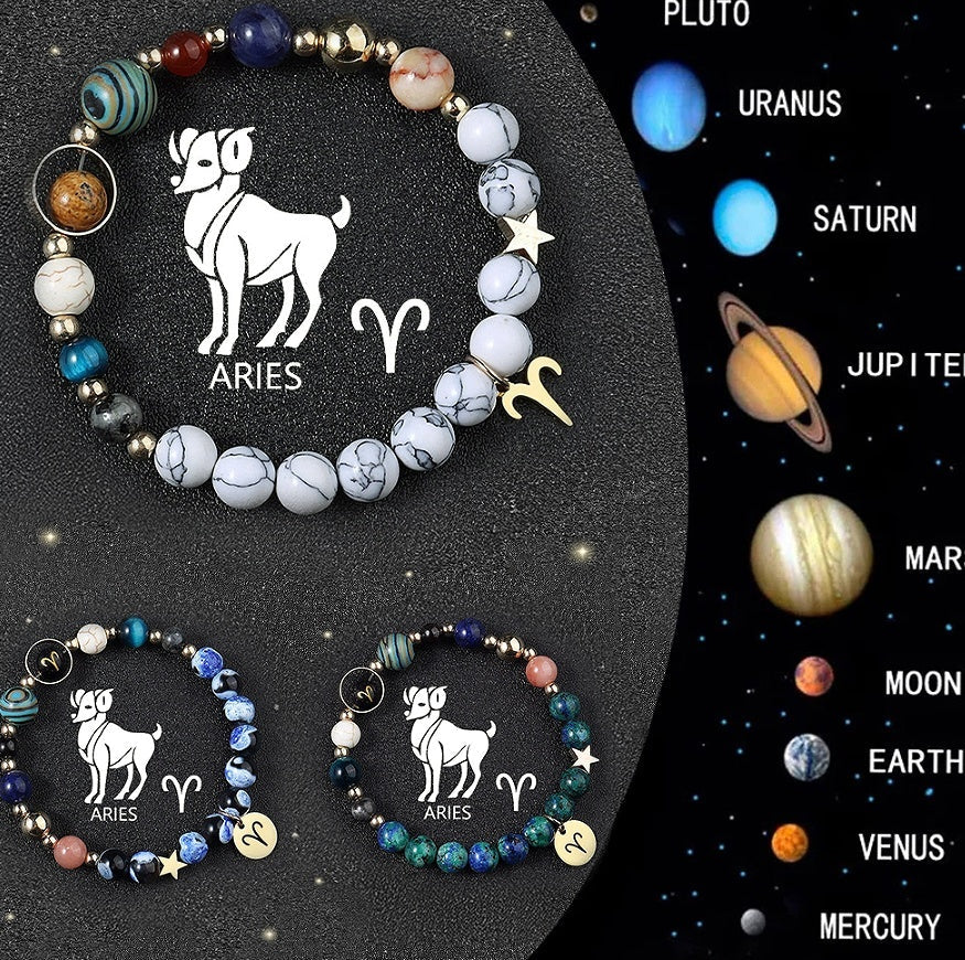 Zodiac Crystal Energy Bracelets